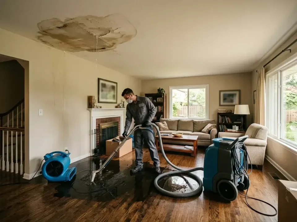 attic-pipe-burst-ceiling-drip-008 — frequently asked questions, Water Damage Restoration & Carpet Care in Steele Creek, AK